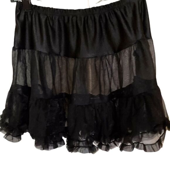 Black Petticoat Skirt, Small/Medium - Picture 1 of 1